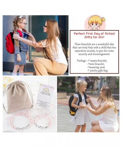 First Day of School/Kindergarten/Preschool/1st-5th Grade Bracelets for Mom and Daughter Bracelet Back to School Bracelets Gif...