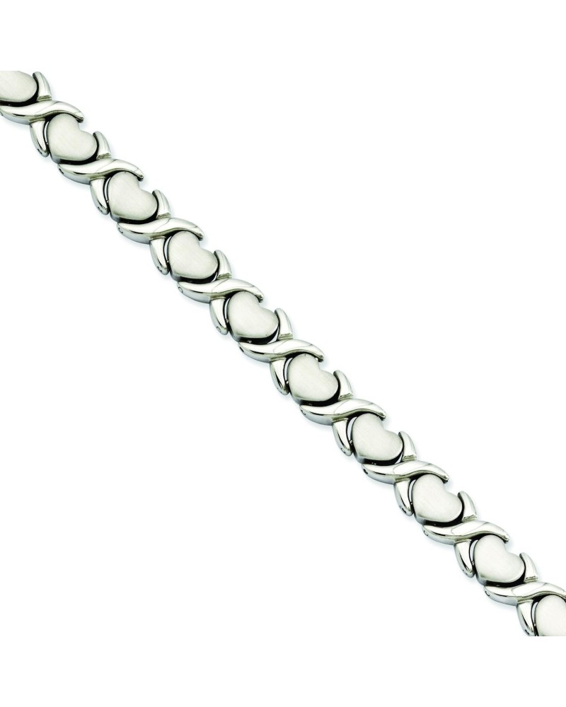 Stainless Steel Stampato 7.5in Bracelet $24.40 Bracelets