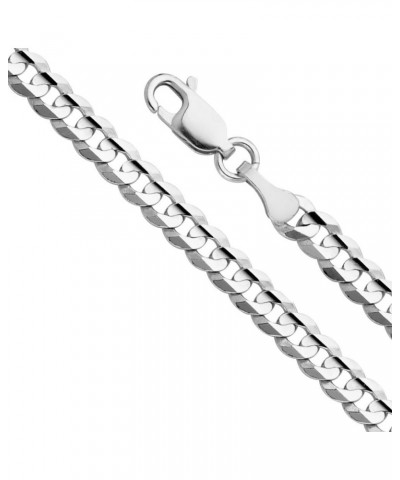 14K Solid Gold Cuban Link Curb Chains (Select Options) 22 Inches White Gold $399.52 Bracelets