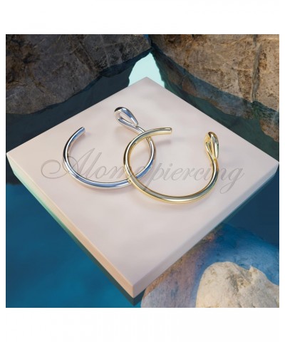 Set of 2 Faux Clip-On Nose Rings 20g - 925 Sterling Silver & 14k Gold Filled - No Piercing Needed Nose Ring $8.39 Body Jewelry