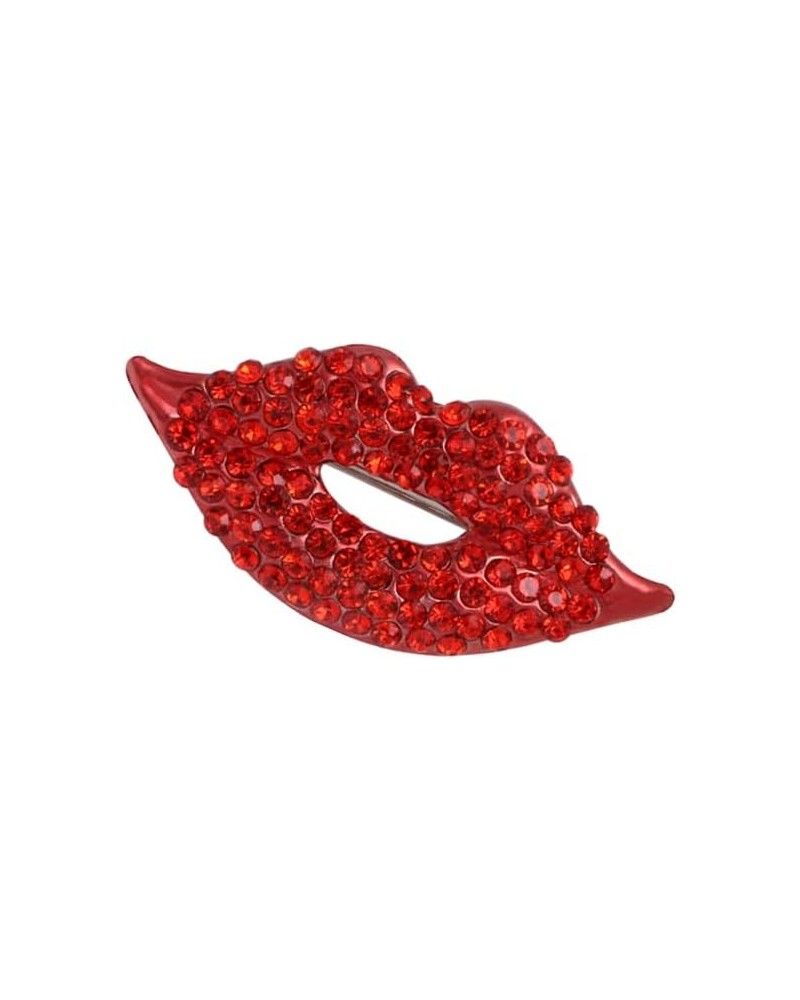 Sexy Mouth Red Color Rhinestone Lips Brooch and Pin 4 $8.87 Brooches & Pins