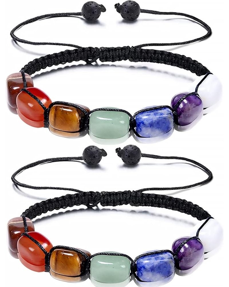 Chakra Bracelets for Women 7 Chakra Bracelet for Men Real Stones Healing Chakra Bracelet Positive Energy Meditation Bracelet ...