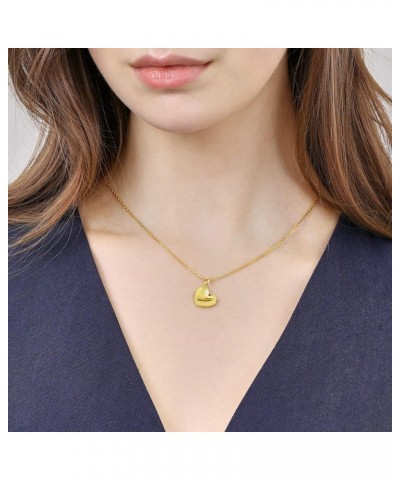 999.9 24K Gold Price-by-Weight 2.24g Gold Dazzling Mirror Gold Heart Pendant for Women 93170P | [Not Include the Necklace] $1...