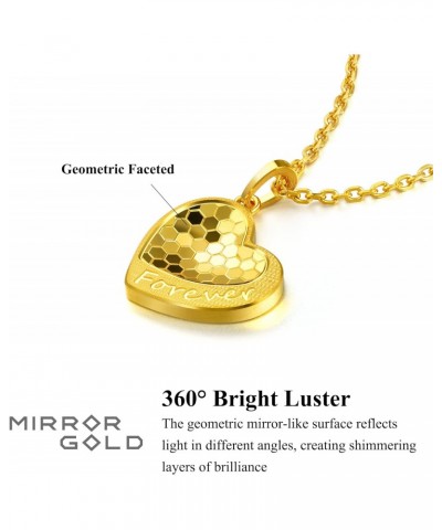 999.9 24K Gold Price-by-Weight 2.24g Gold Dazzling Mirror Gold Heart Pendant for Women 93170P | [Not Include the Necklace] $1...