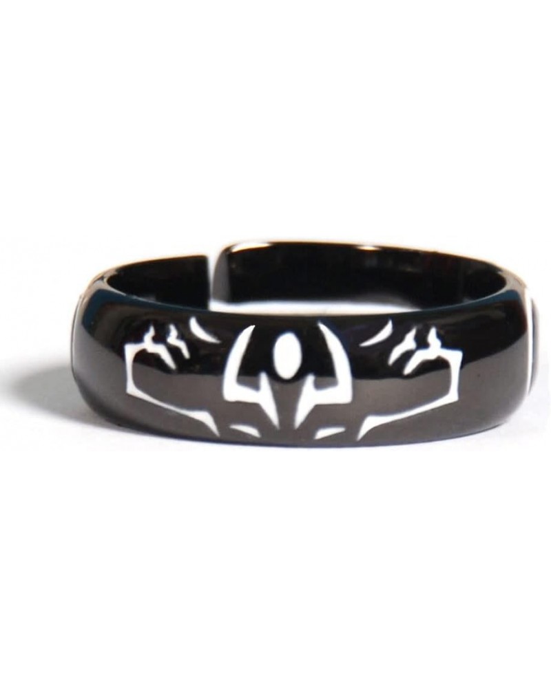 Engraved Ring for Men Women Open Band Adjustable Jewelry Accessory Black Band $9.49 Rings