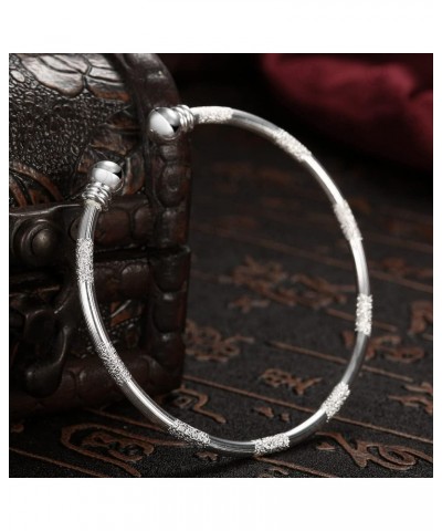 Sterling Silver Bangle Bracelet, Fashion Simple Open Bangles Cuff bracelets for Women Girls Gold3 $9.85 Bracelets