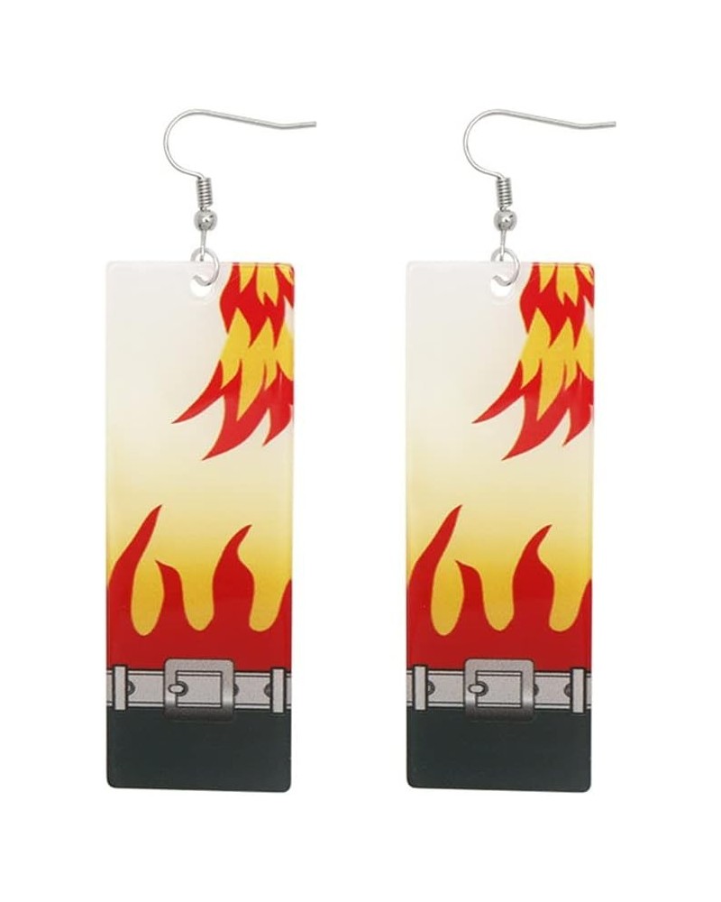 Anime Kamado Tanjiro Hanafuda Earrings - Kimetsu No Yaiba Hanafuda Earrings - Cosplay Accessories For Womens Girls F $9.00 Ea...