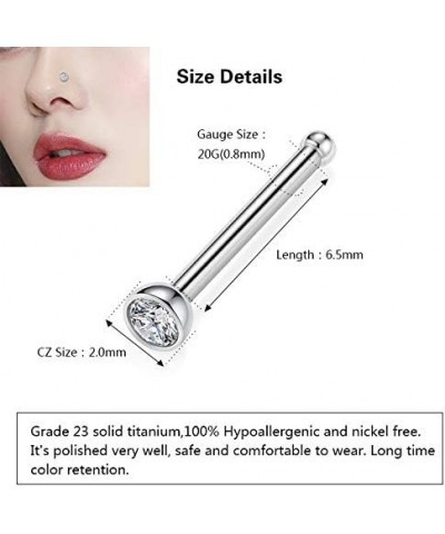 G23 Titanium Nose Ring Hoop 20G 18G Nose Rings Studs Screw L-Shaped Nose Hoop Nose Stud Tragus Cartilage Helix Earrings Hoop ...