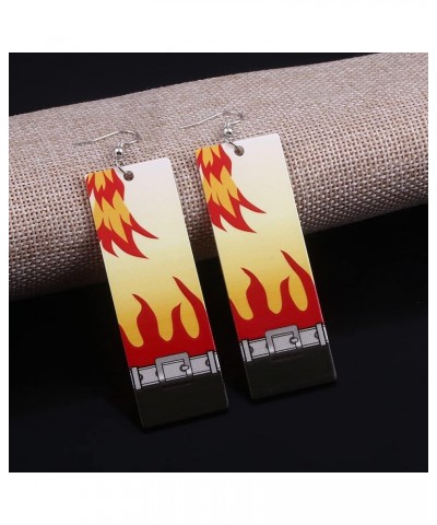 Anime Kamado Tanjiro Hanafuda Earrings - Kimetsu No Yaiba Hanafuda Earrings - Cosplay Accessories For Womens Girls F $9.00 Ea...