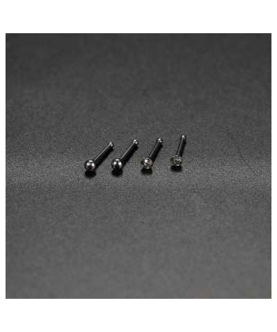 G23 Titanium Nose Ring Hoop 20G 18G Nose Rings Studs Screw L-Shaped Nose Hoop Nose Stud Tragus Cartilage Helix Earrings Hoop ...