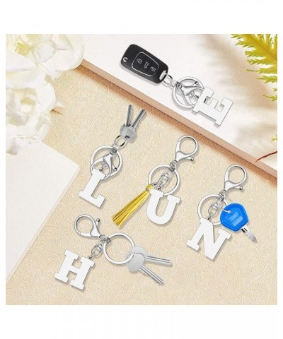 Letter Key Chains Women Alphabet Letter A-Z Keychain Alphabet Initial Pendant with Key Ring Letter Key Chains Men Alphabet Le...