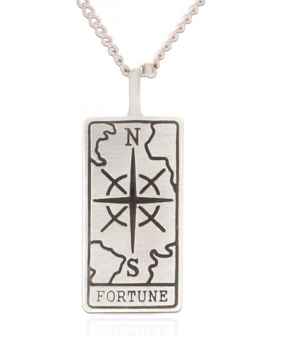 Tarot Card Necklace for Women | Fortune Heart Strength World Karma, 21 inches Fortune_WhiteGold $10.91 Necklaces