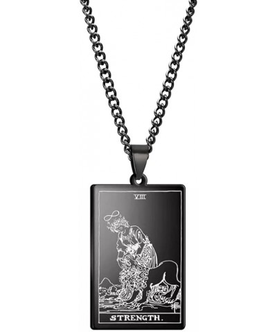 Tarot Card Necklace - Tarot Necklace for Women & Men - Tarot Card Jewelry - Stainless Steel Rider Waite Tarot Necklace - Zodi...