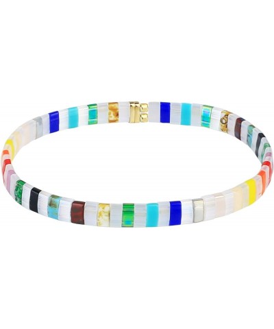 Elastic Tila Beads Bracelets Stranded Tila Beads 18 2101F $10.19 Bracelets