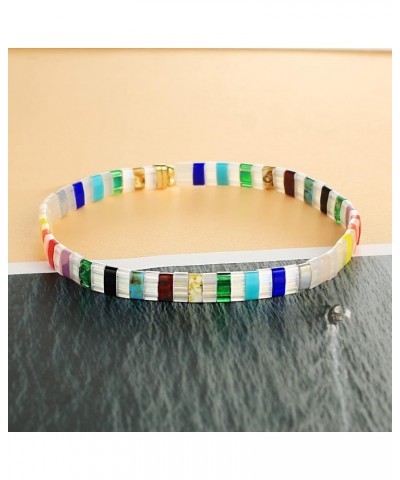 Elastic Tila Beads Bracelets Stranded Tila Beads 18 2101F $10.19 Bracelets