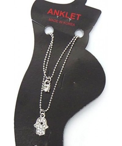 Fashion Jewelry ~ Hamsa Hand Evil Eye Anklet for Women Casual $10.54 Anklets