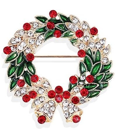 Christmas Brooch for Women Rhinestone Christmas Pin Santa Claus Snowflake Snowman Reindeer Brooch Xmas Jewelry Christmas Gift...