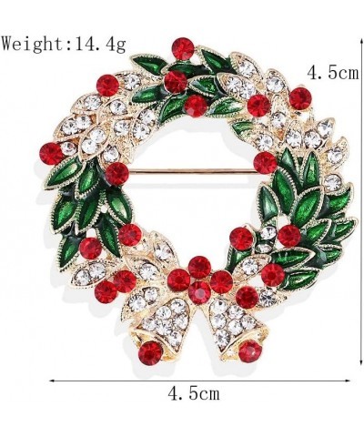 Christmas Brooch for Women Rhinestone Christmas Pin Santa Claus Snowflake Snowman Reindeer Brooch Xmas Jewelry Christmas Gift...