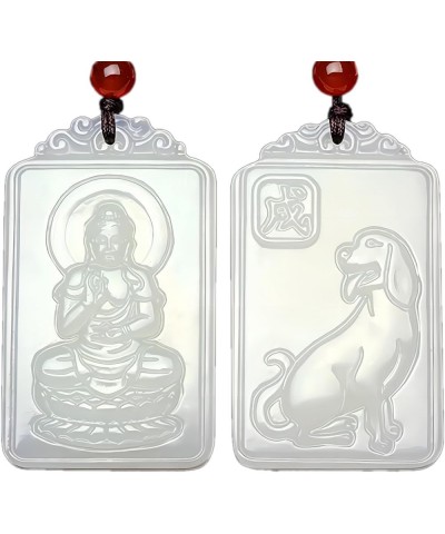 Double-sided carving exquisite fashion Pendant Necklace Master Fine Polishing Amitabha-dog $7.57 Necklaces