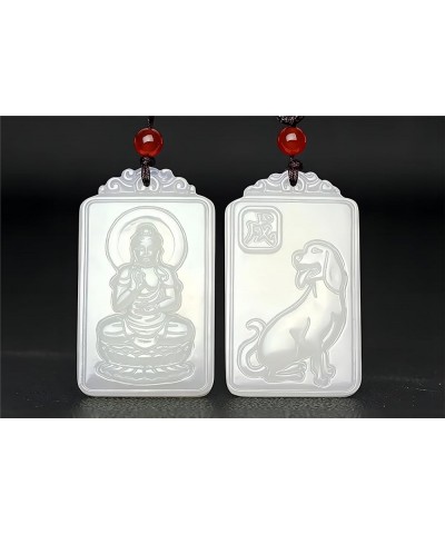 Double-sided carving exquisite fashion Pendant Necklace Master Fine Polishing Amitabha-dog $7.57 Necklaces