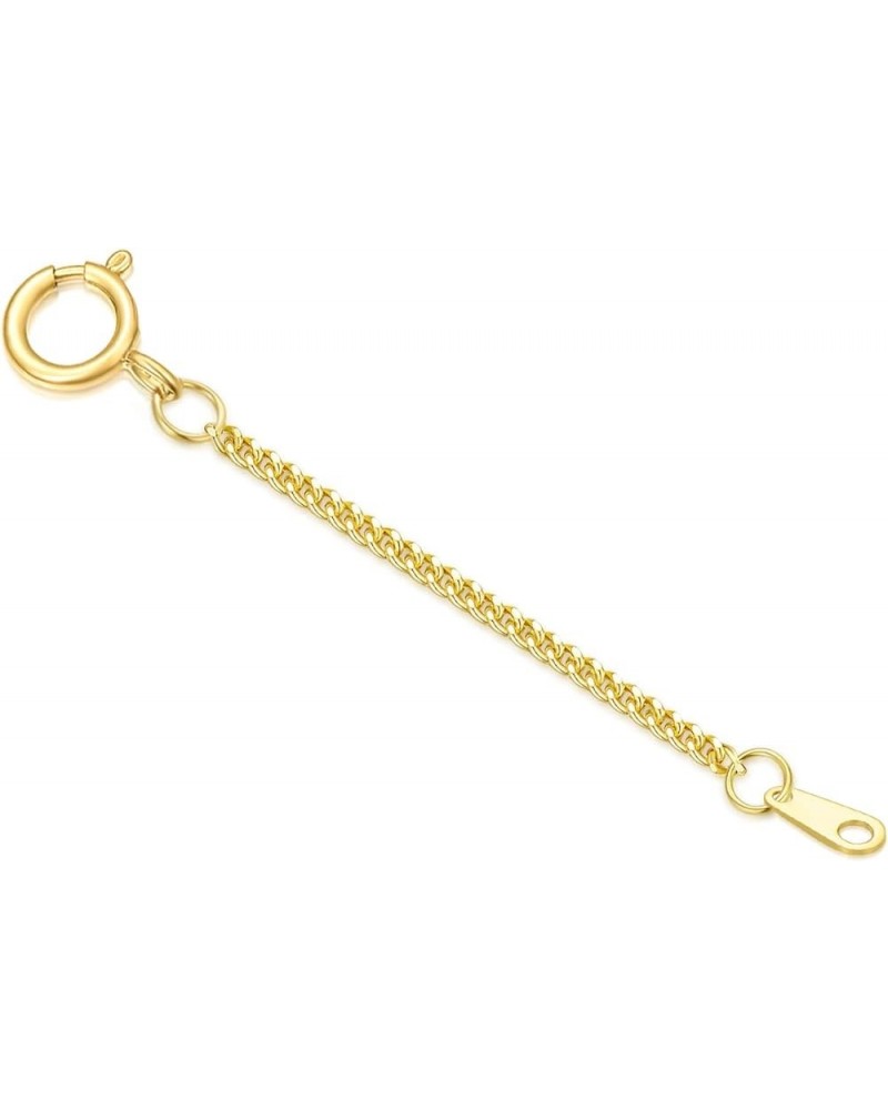 14k Gold 0.5"/1"/1.5"/2"/3" Necklace Bracelet Extender Chain, Necklace Extender Gold 14k, Durable Removable Gold Chain Extend...