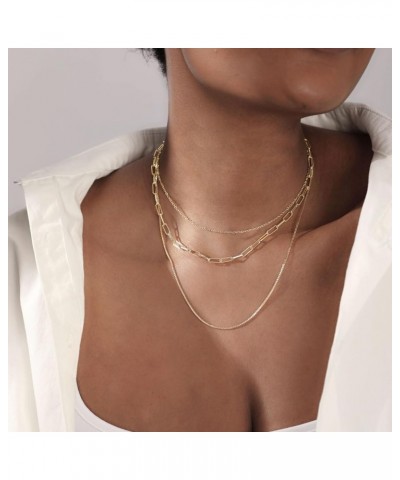 Gold/Silver Plated Choker Necklace for Women,Dainty Paperclip Thin Beaded Chain Trendy Shinning Dot Pendant Necklace Jewelry ...