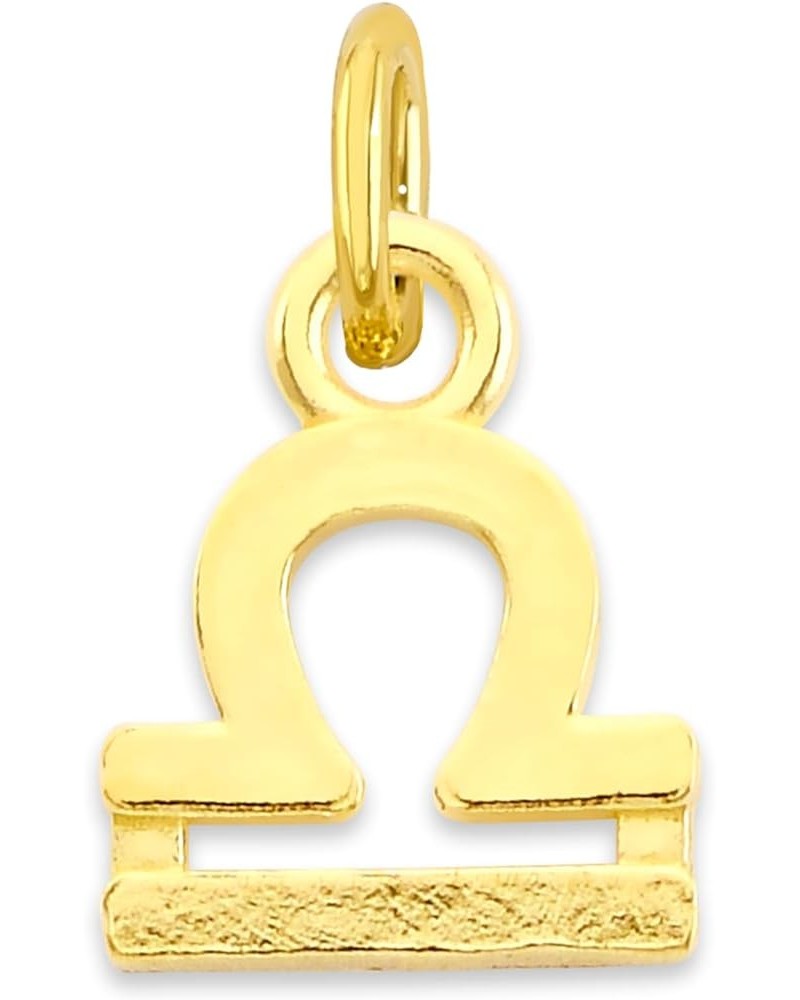 Solid 10k Gold Zodiac Charm Available in A-Z, Tiny Cute Horoscope Jewelry Taurus $14.62 Pendants