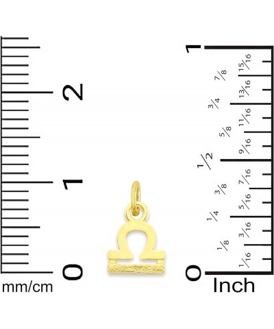 Solid 10k Gold Zodiac Charm Available in A-Z, Tiny Cute Horoscope Jewelry Taurus $14.62 Pendants