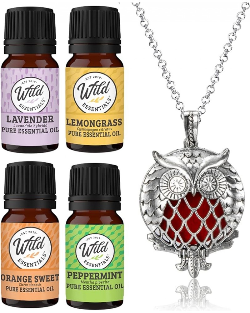 Wild Essentials Celtic Cross Essential Oil Diffuser Nickel Free Alloy Locket Pendant with 24 inch Chain, 6 Refill Pads, Custo...