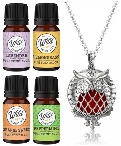 Wild Essentials Celtic Cross Essential Oil Diffuser Nickel Free Alloy Locket Pendant with 24 inch Chain, 6 Refill Pads, Custo...