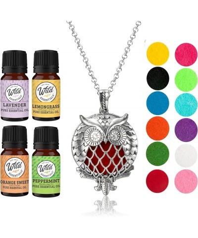 Wild Essentials Celtic Cross Essential Oil Diffuser Nickel Free Alloy Locket Pendant with 24 inch Chain, 6 Refill Pads, Custo...