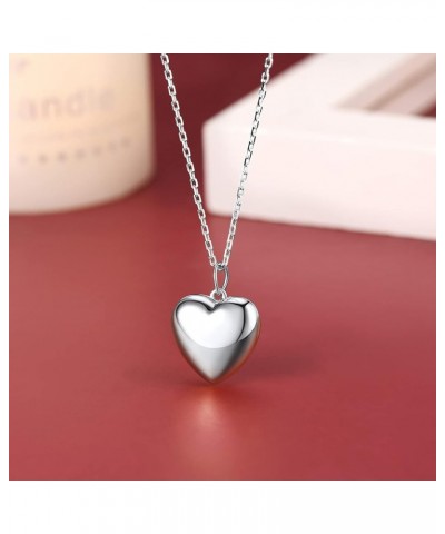 Sterling Silver Heart Locket Women Girls Small Picture Custom Lockets Pendant Necklace with Gift Packaging 18.0 Inches Elegan...