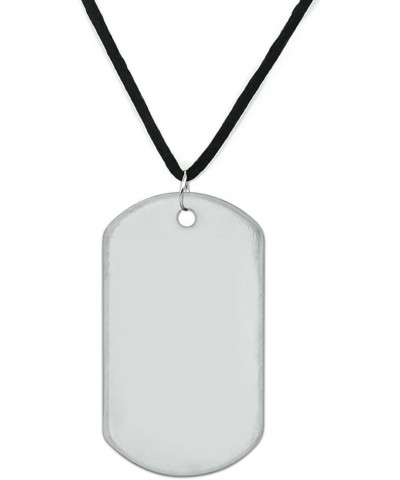 Personalized Custom 1 Line Transgender Pride Flag Military Dog Tag Pendant Necklace with Cord $8.49 Necklaces