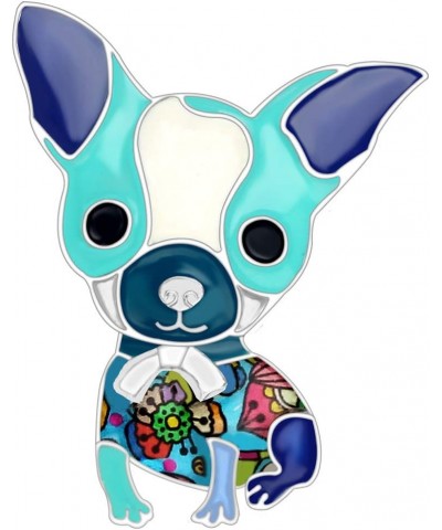 Enamel Alloy Sweet Chihuahua Dog Brooches Pin Jewelry For Women Girls Novelty Gift Charms Blue $10.25 Brooches & Pins