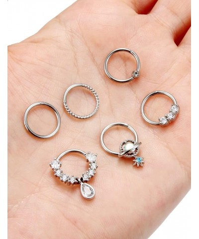 Septum Rings Septum Jewelry Daith Piercing Jewelry Septum Rings 16g Septum Ring Septum Piercing Smiley Piercing Jewelry 16g S...