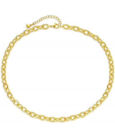 Necklace for Women Gold Chain Choker 18K Gold Filled Dainty Simple Jewelry Cable $8.79 Necklaces