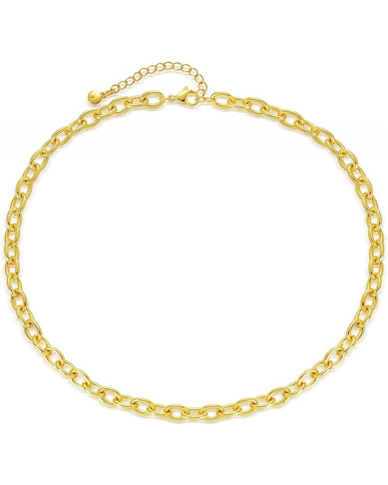 Necklace for Women Gold Chain Choker 18K Gold Filled Dainty Simple Jewelry Cable $8.79 Necklaces