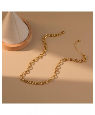 Necklace for Women Gold Chain Choker 18K Gold Filled Dainty Simple Jewelry Cable $8.79 Necklaces