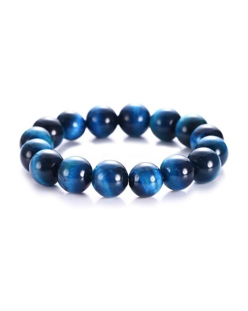 Natural Tiger Eye Bracelet Stress Relief Elastic Yoga Agate Beads Bracelet Bangle for Men Women stype4 $8.63 Bracelets