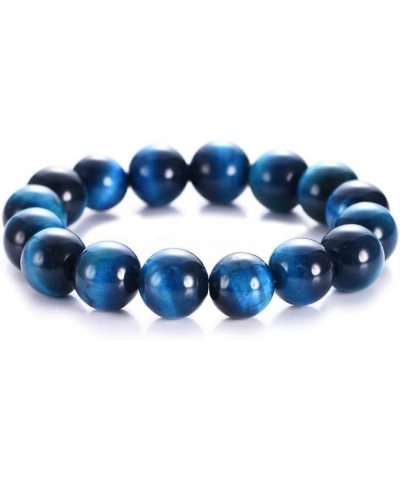 Natural Tiger Eye Bracelet Stress Relief Elastic Yoga Agate Beads Bracelet Bangle for Men Women stype4 $8.63 Bracelets