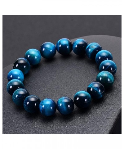 Natural Tiger Eye Bracelet Stress Relief Elastic Yoga Agate Beads Bracelet Bangle for Men Women stype4 $8.63 Bracelets