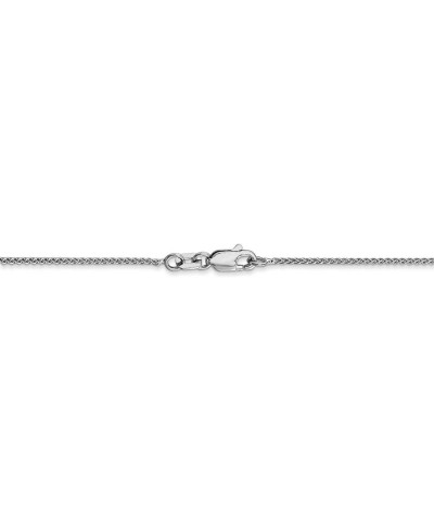 10k White Gold Wheat Spiga Chain Necklace or Anklet 24.0 Inches 1 mm $68.88 Necklaces