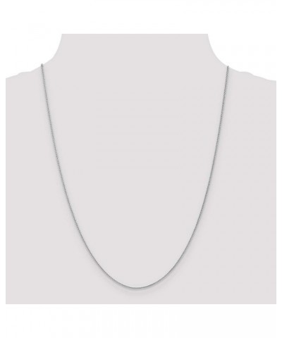 10k White Gold Wheat Spiga Chain Necklace or Anklet 24.0 Inches 1 mm $68.88 Necklaces