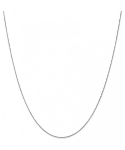 10k White Gold Wheat Spiga Chain Necklace or Anklet 24.0 Inches 1 mm $68.88 Necklaces