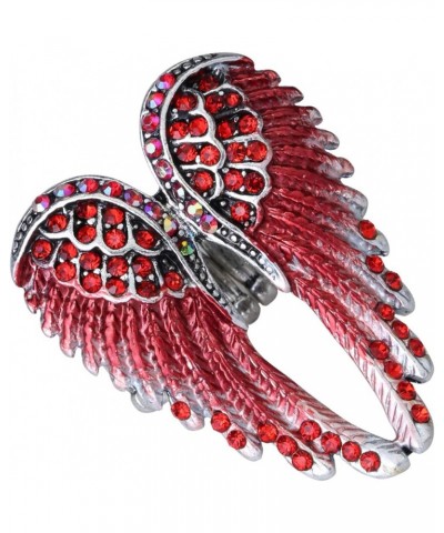 Women's Guardian Angel Wings Stretch Rings Fit Finger Size 7 to 9 - Women Girls Biker Jewelry - Silk Scarf Holders Red $8.50 ...