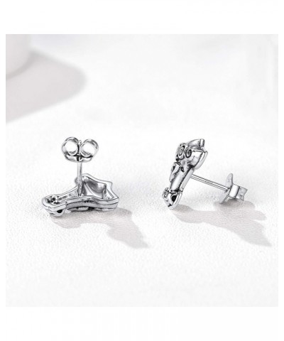 Norse Viking Jewelry Sterling Silver/Stainless Steel Stud Earrings Celtic Wolf/Thors Hammer Studs for Women Men 06. Sterling ...