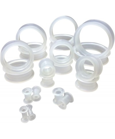 Pair of Clear Soft Silicone Ear Tunnels Plugs - up to Size 50mm! 6g (4mm) $9.30 Body Jewelry