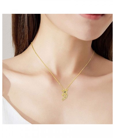 925 Sterling Silver Celtic Knot Giraffe Head Pendant Necklace Giraffe Gifts for Women Girlfriend Birthday A-Gold $18.71 Neckl...