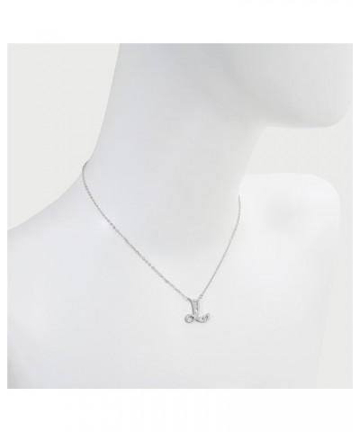 Initial Necklace White Gold Zirconia Necklace A-Z Jewelry Gifts for Women H $16.79 Necklaces