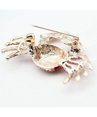 Cute Crab Brooch Enamel Animal Pin Brooch Clothes Bag Accessories Jewelry Gift Yellow $6.47 Brooches & Pins